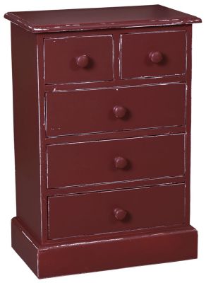 Chevet 5 tiroirs en chêne massif